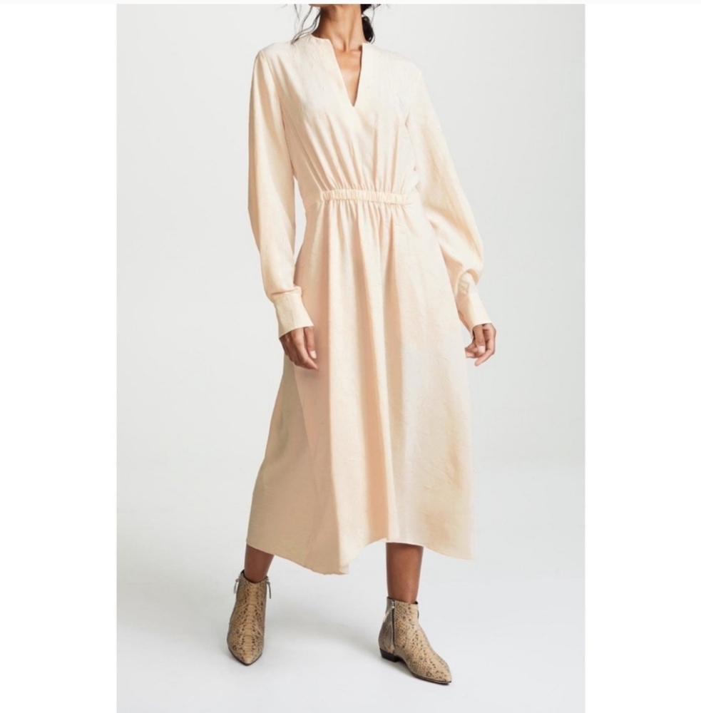 Vince V neck midi length dress